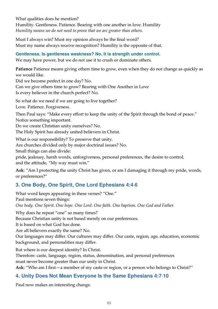English study notes, printed page 63