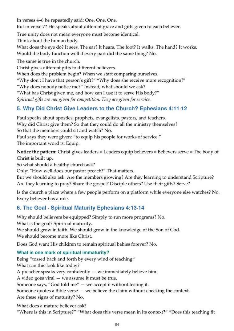 English study notes, printed page 64