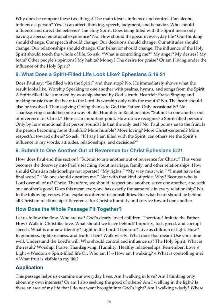 English study notes, printed page 79