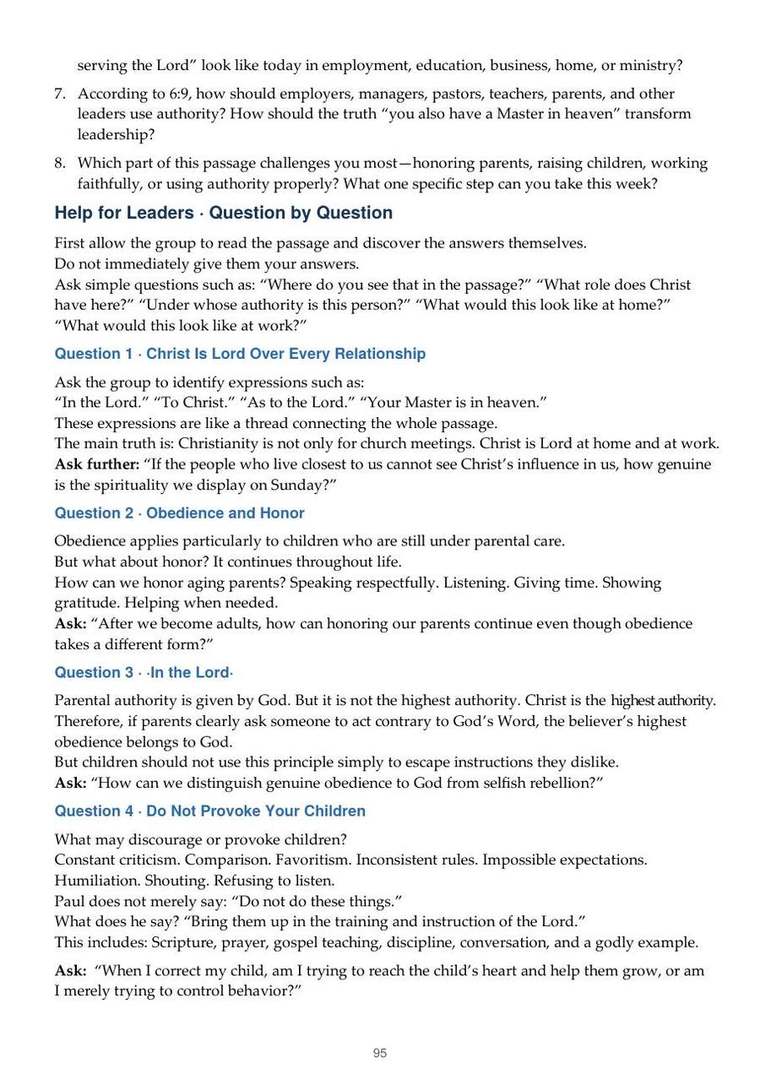 English study notes, printed page 95