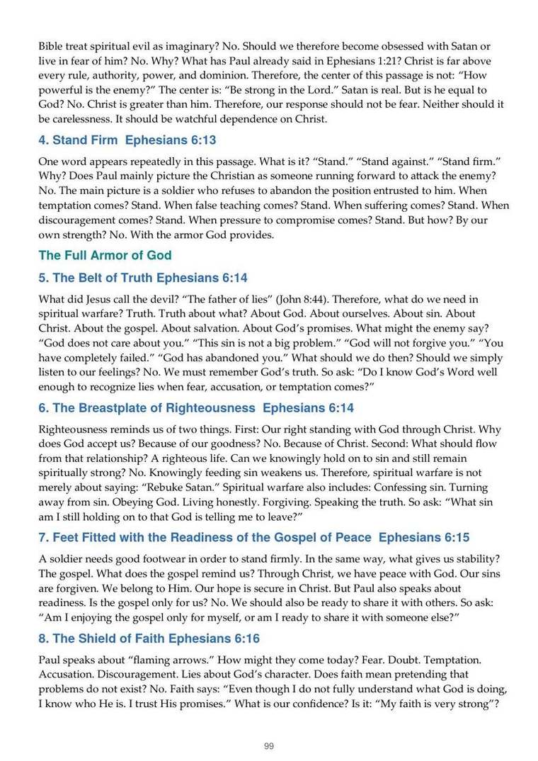 English study notes, printed page 99