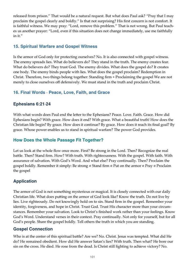 English study notes, printed page 101