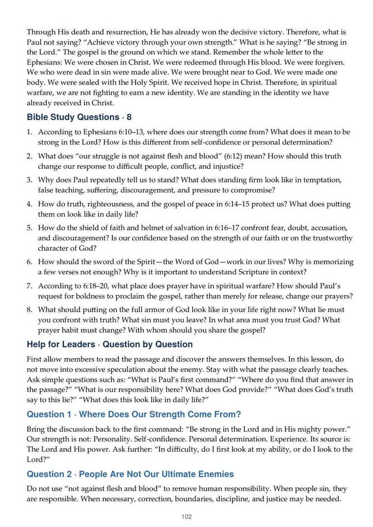 English study notes, printed page 102