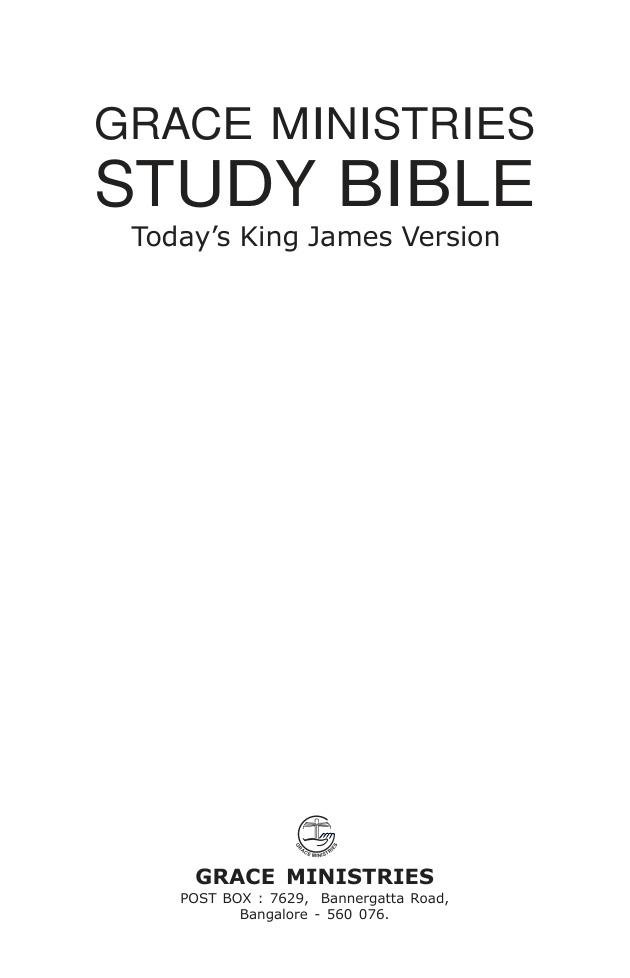 Cover of Grace Ministries(Bro. Bob Crow) KJV Study Bible