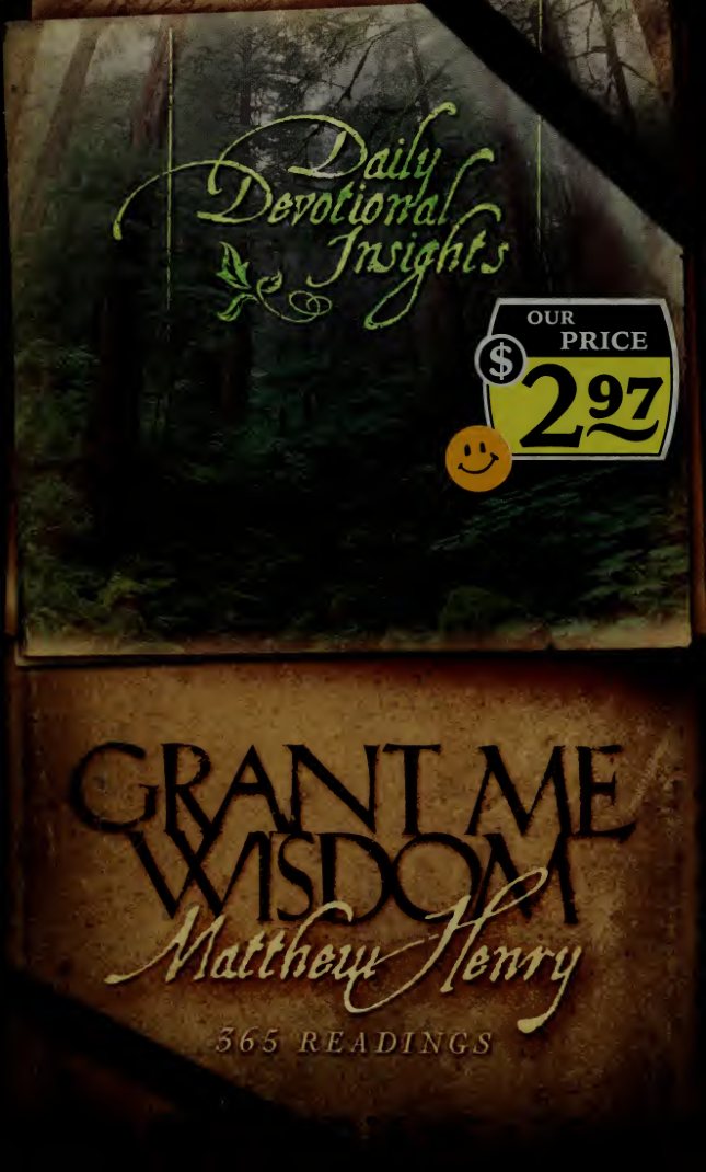 Grant Me Wisdom: Daily Devotional Insights from Matthew Henry by Matthew Henry book cover