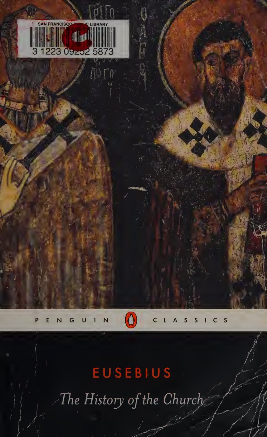 The History of the Church from Christ to Constantine by Eusebius of Caesarea book cover
