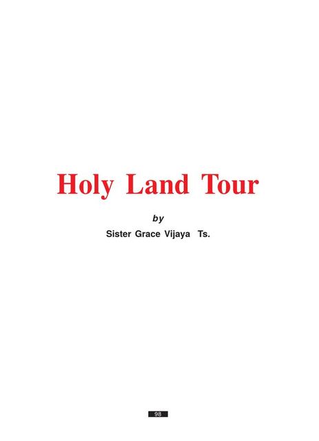 Photograph from page 1 of Holy Land Tour