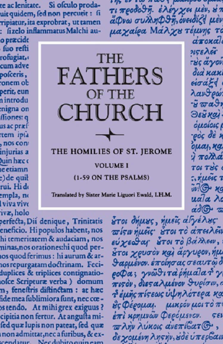 The Homilies of Saint Jerome, Volume 1 by Jerome book cover