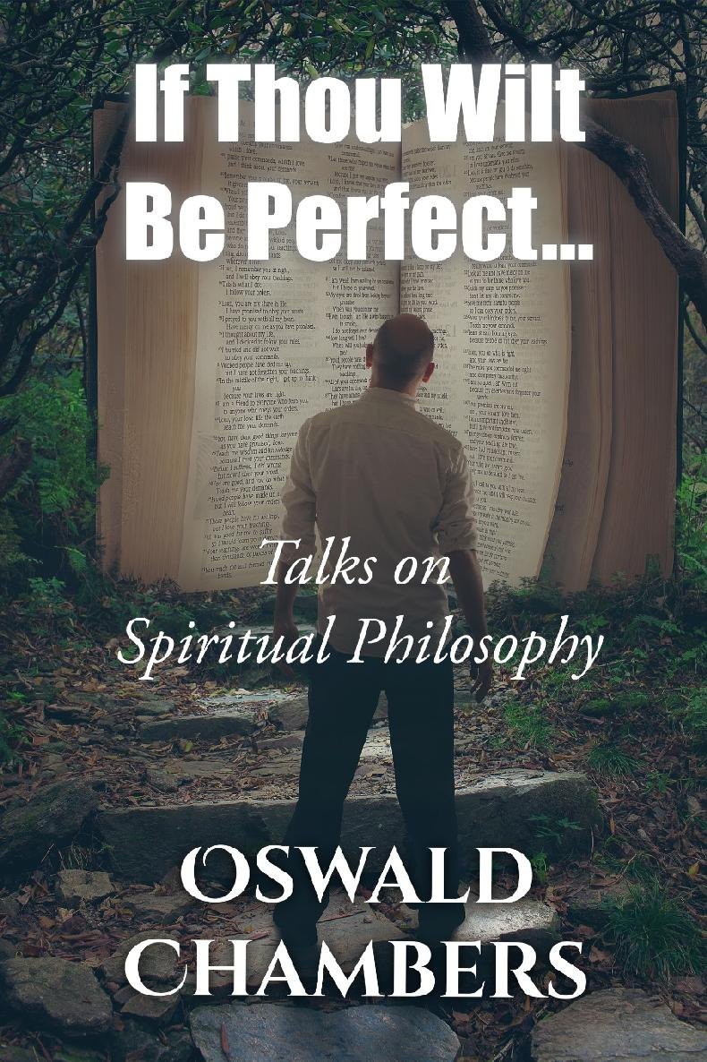 If Thou Wilt Be Perfect by Oswald Chambers book cover