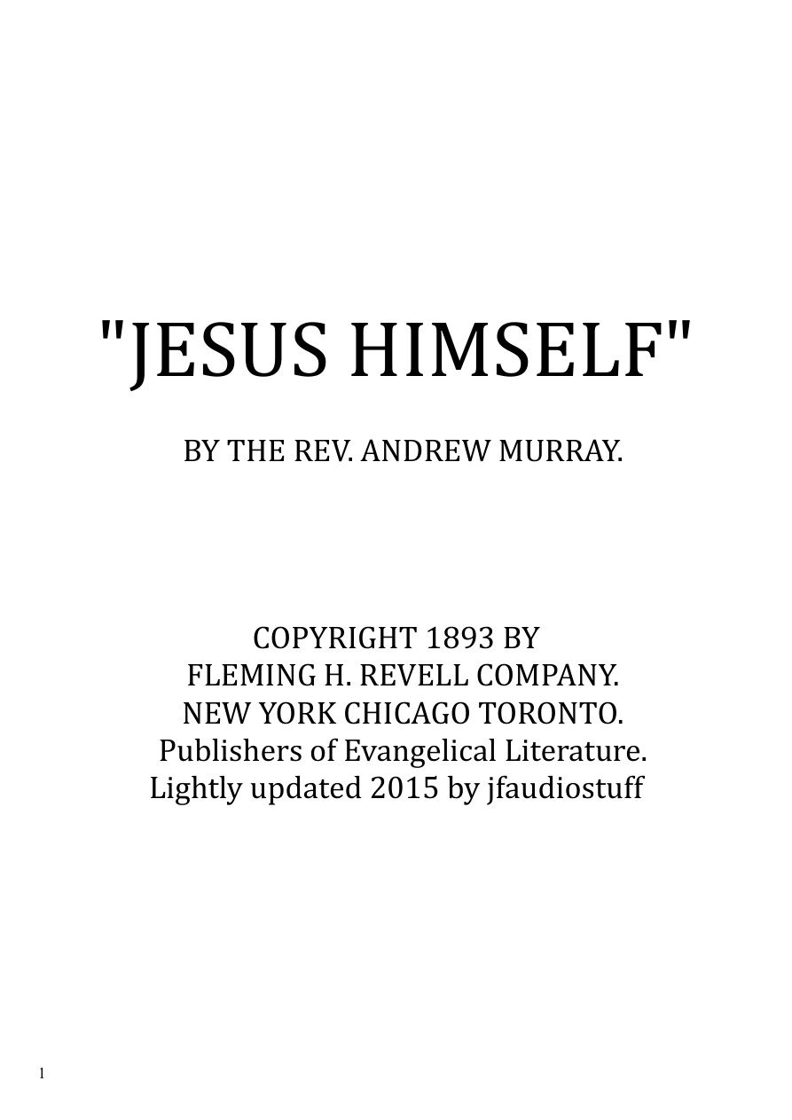 Cover of Jesus-himself