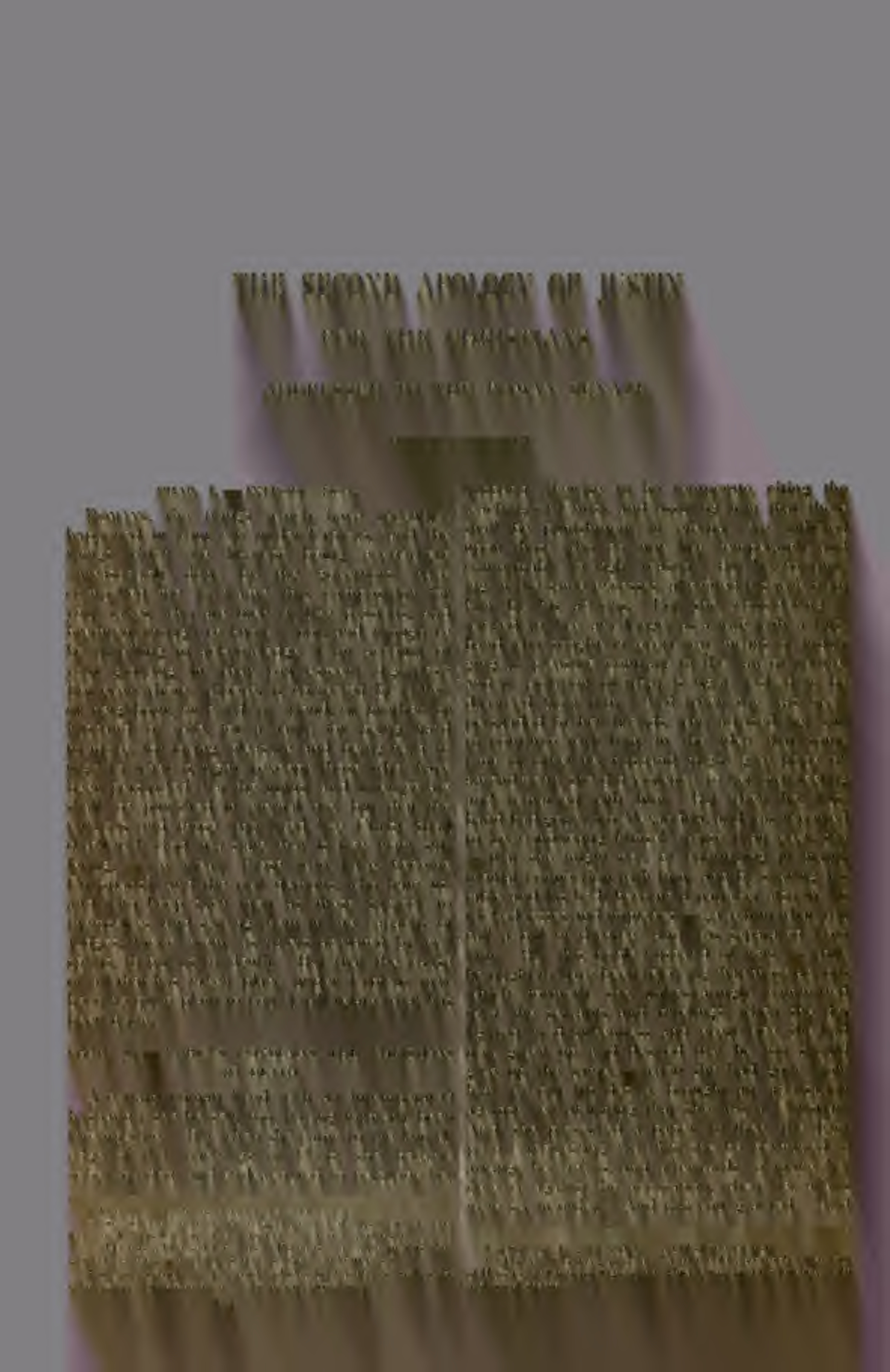 Cover of Justin-martyr-second-apology
