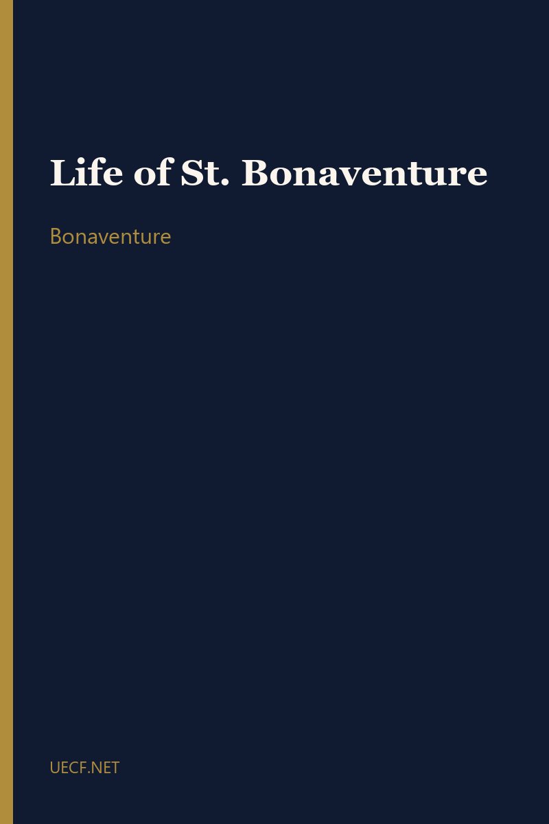 Life of St. Bonaventure by Bonaventure book cover
