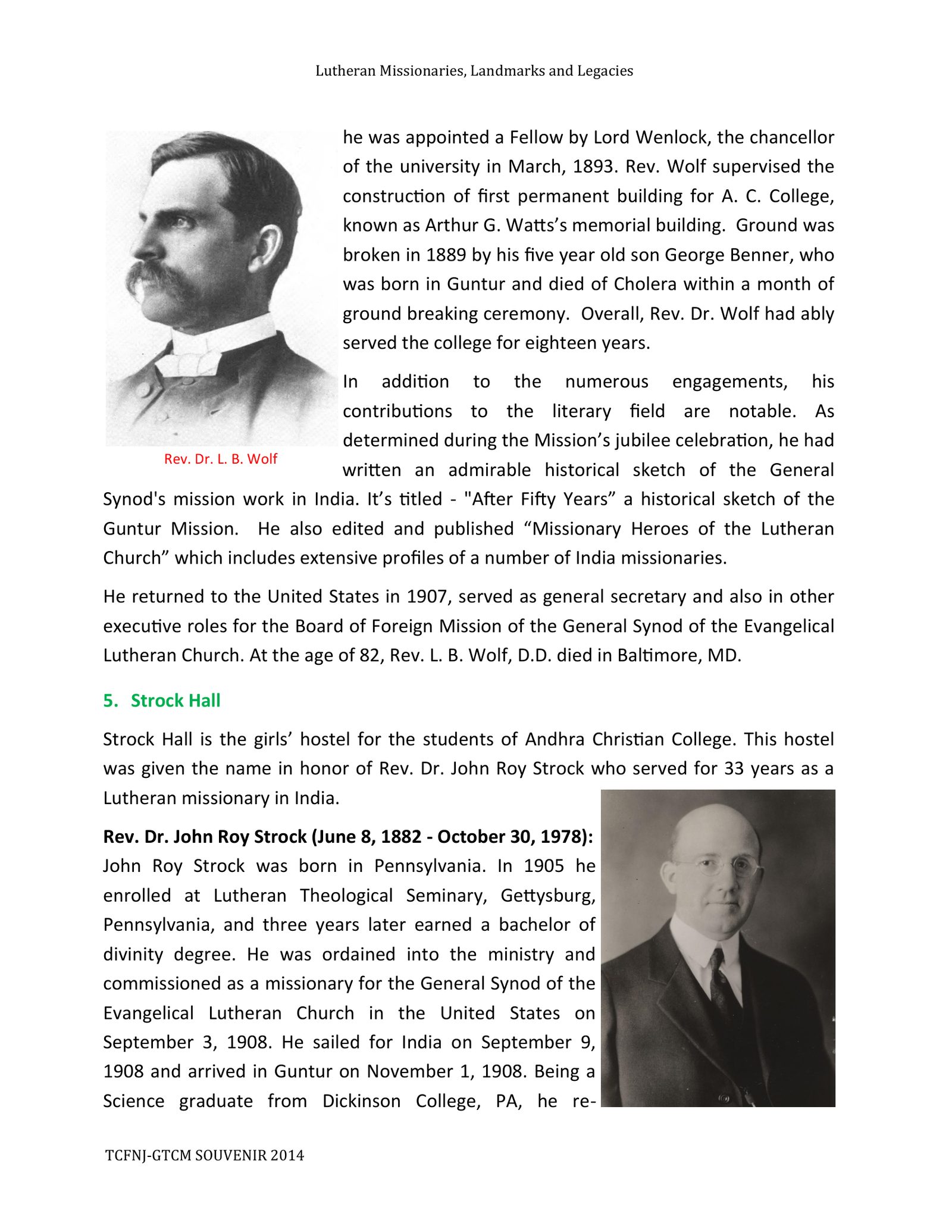 Page 9 — రెవ. డాక్టర్. ఎల్. బి. వోల్ఫ్