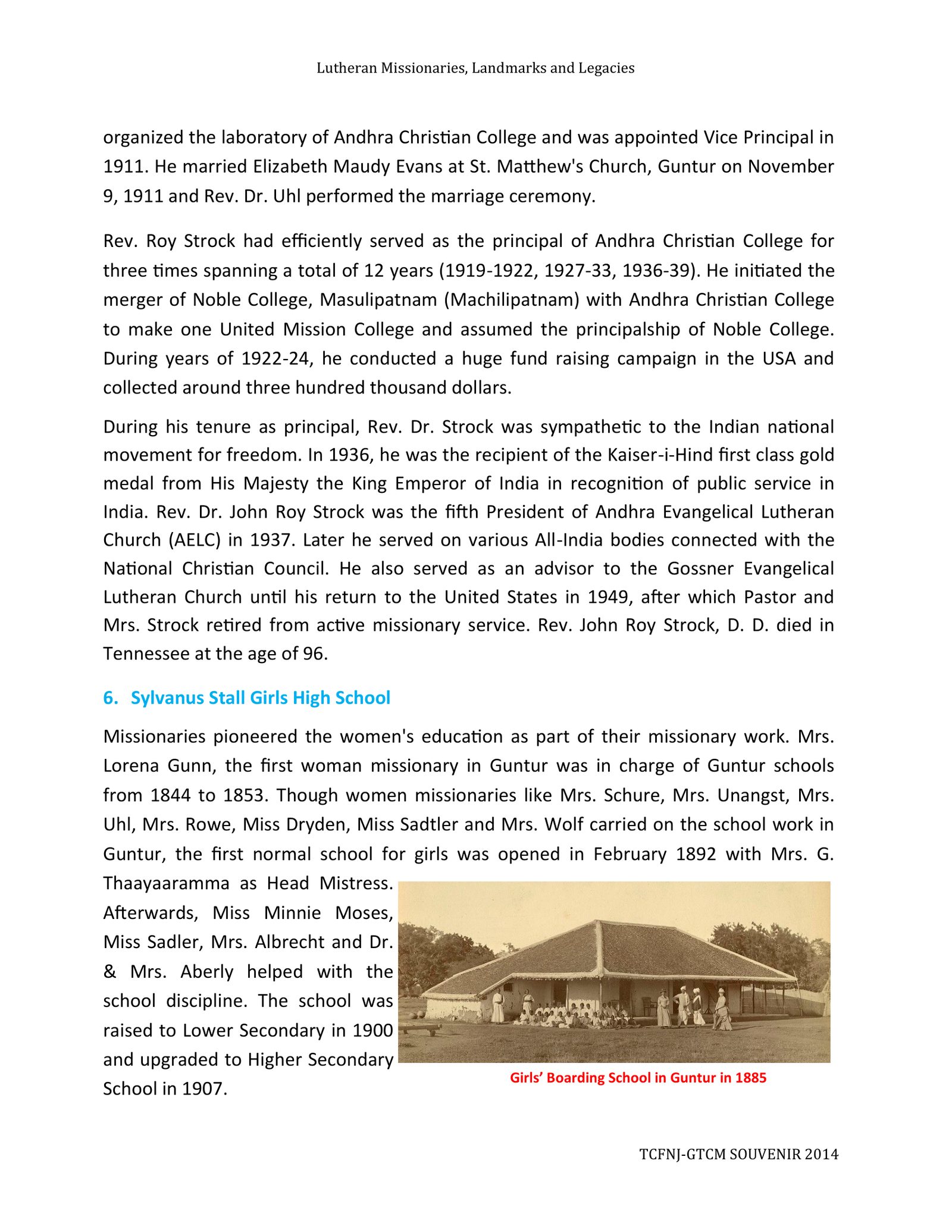 Page 10 — రెవ. రాయ్ స్ట్రోక్