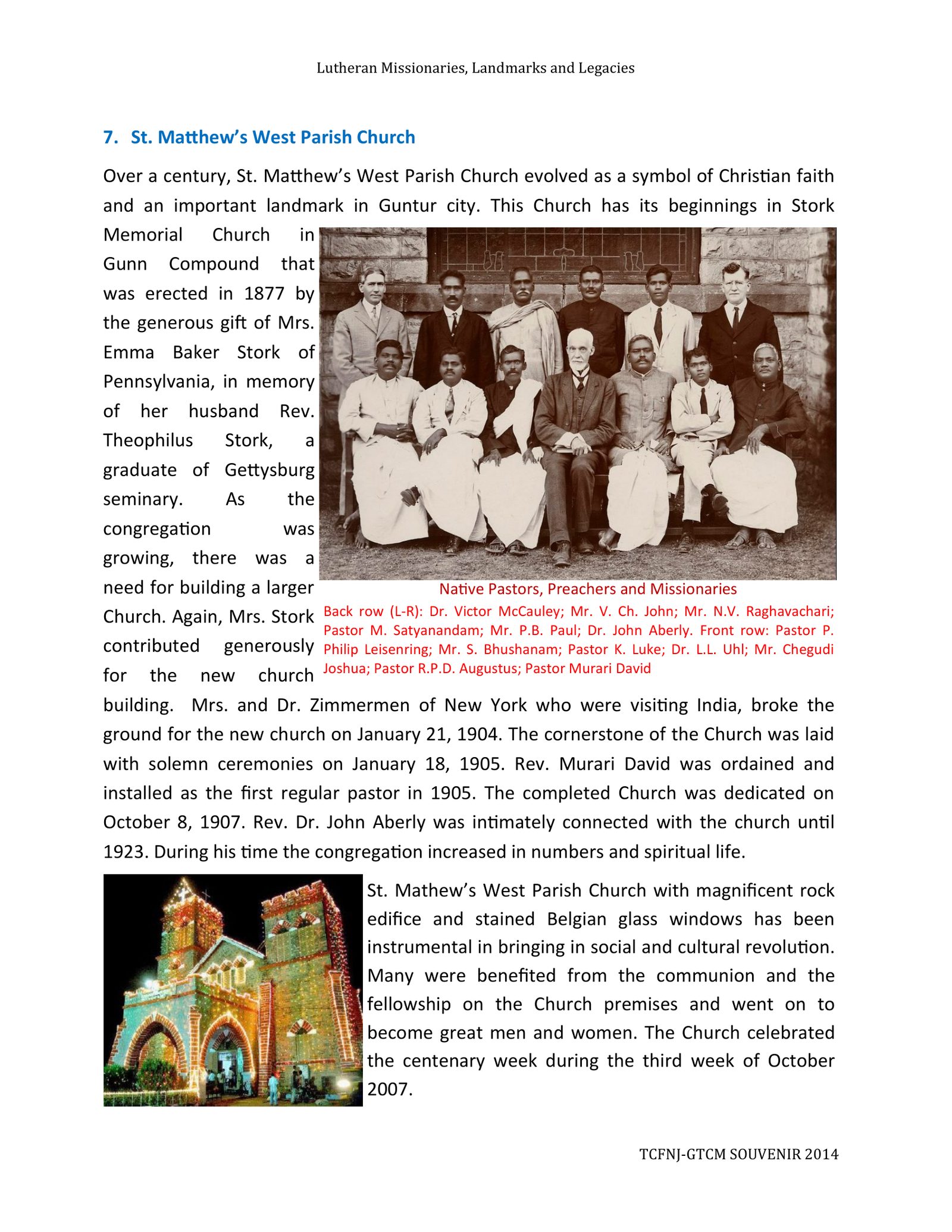 Page 12 — 4. సెయింట్ మాథ్యూస్ వెస్ట్ పారిష్ చర్చి