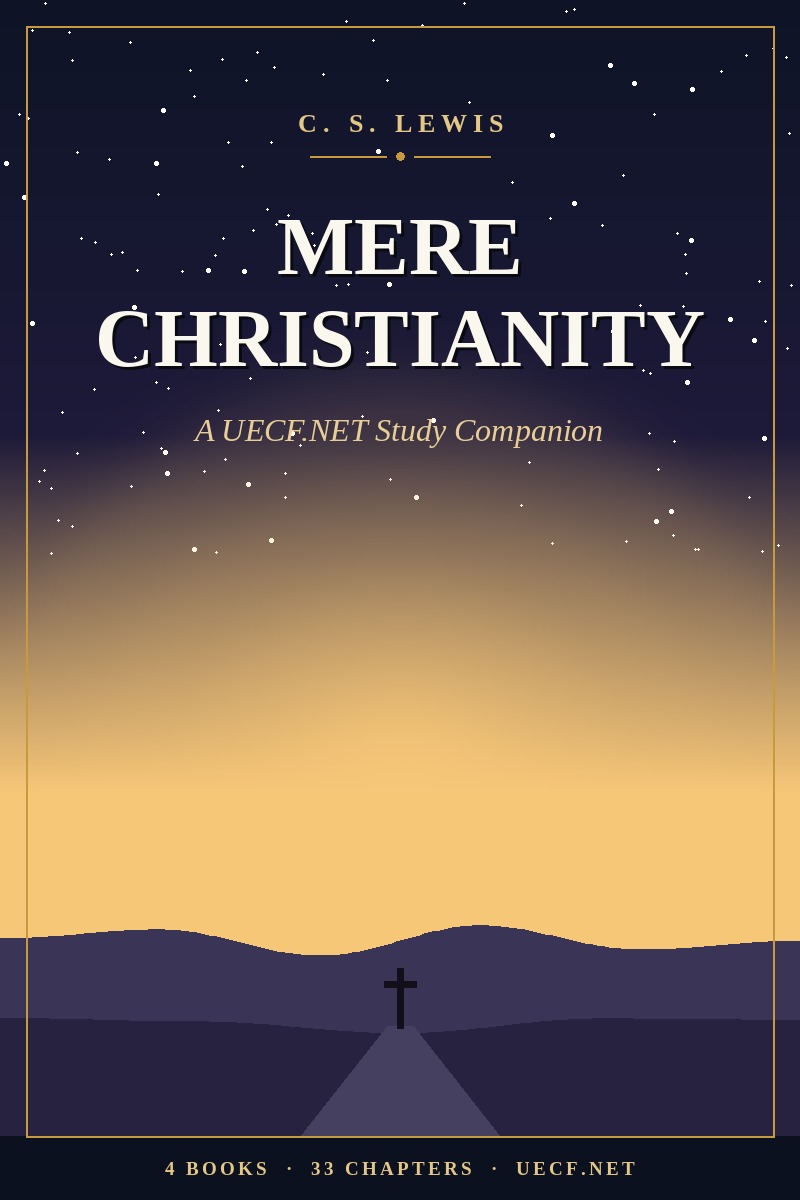 Cover art for the UECF.NET Mere Christianity study companion