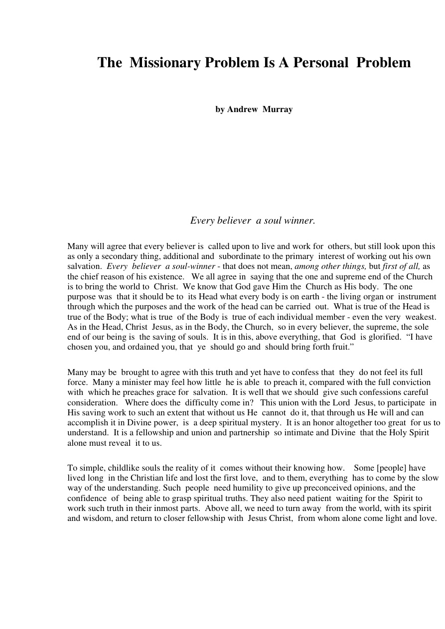 Cover of Missionary problem