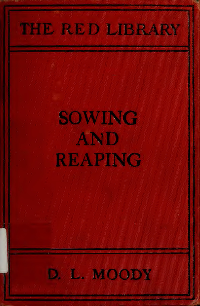 Cover of Sowing and Reaping by D. L. Moody
