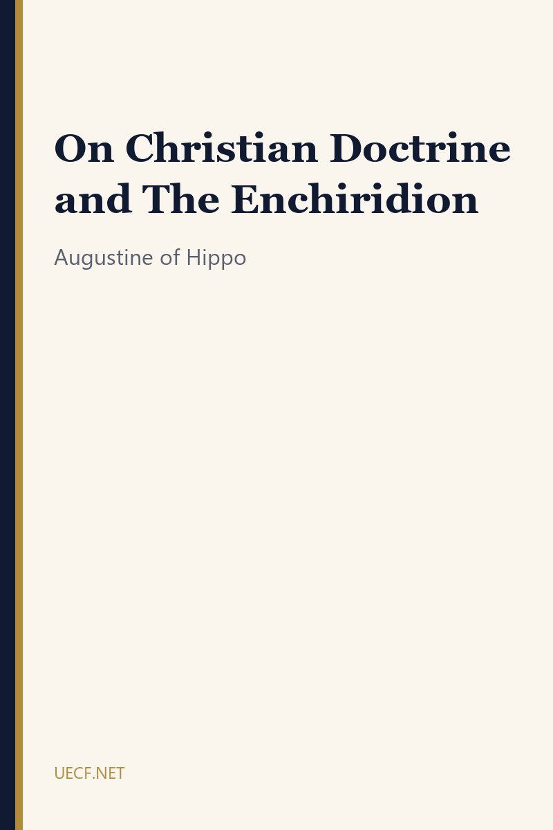 Cover of On Christian Doctrine and The Enchiridion