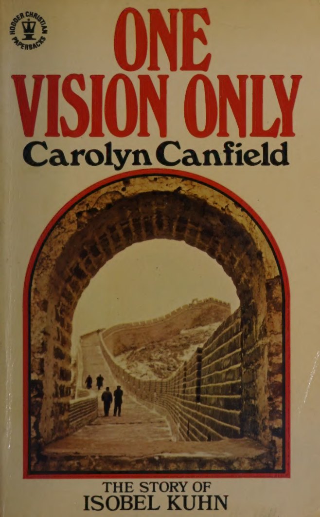 One Vision Only by Carolyn Canfield book cover