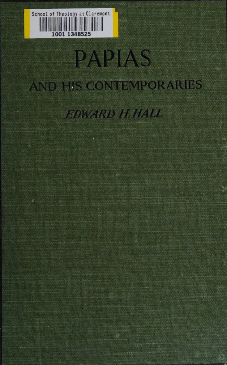 Papias and his contemporaries by Various book cover