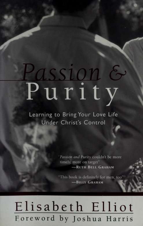 Passion and Purity by Elisabeth Elliot book cover