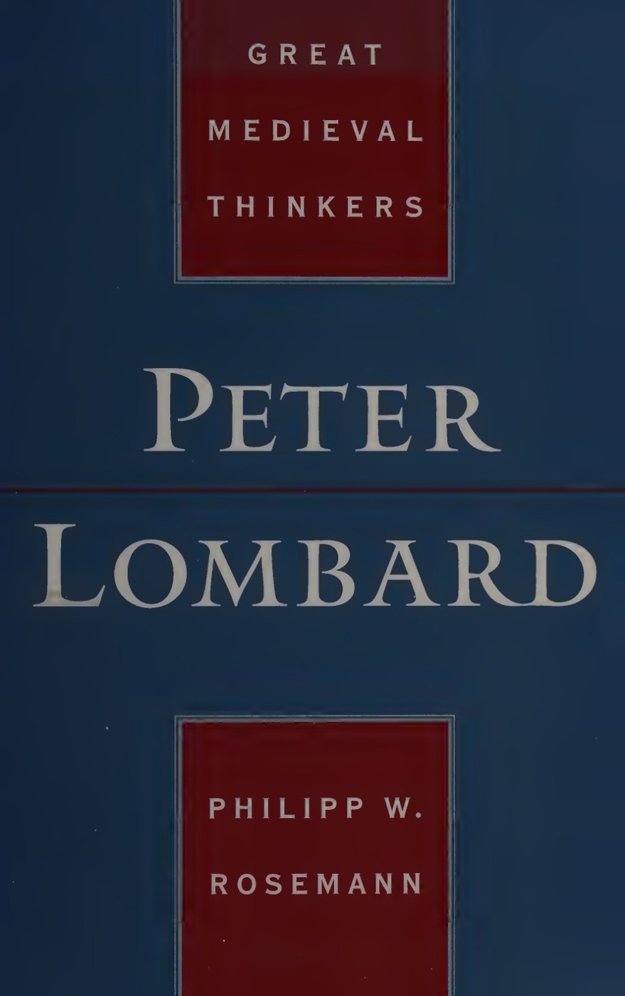 Peter Lombard by Philipp W. Rosemann book cover