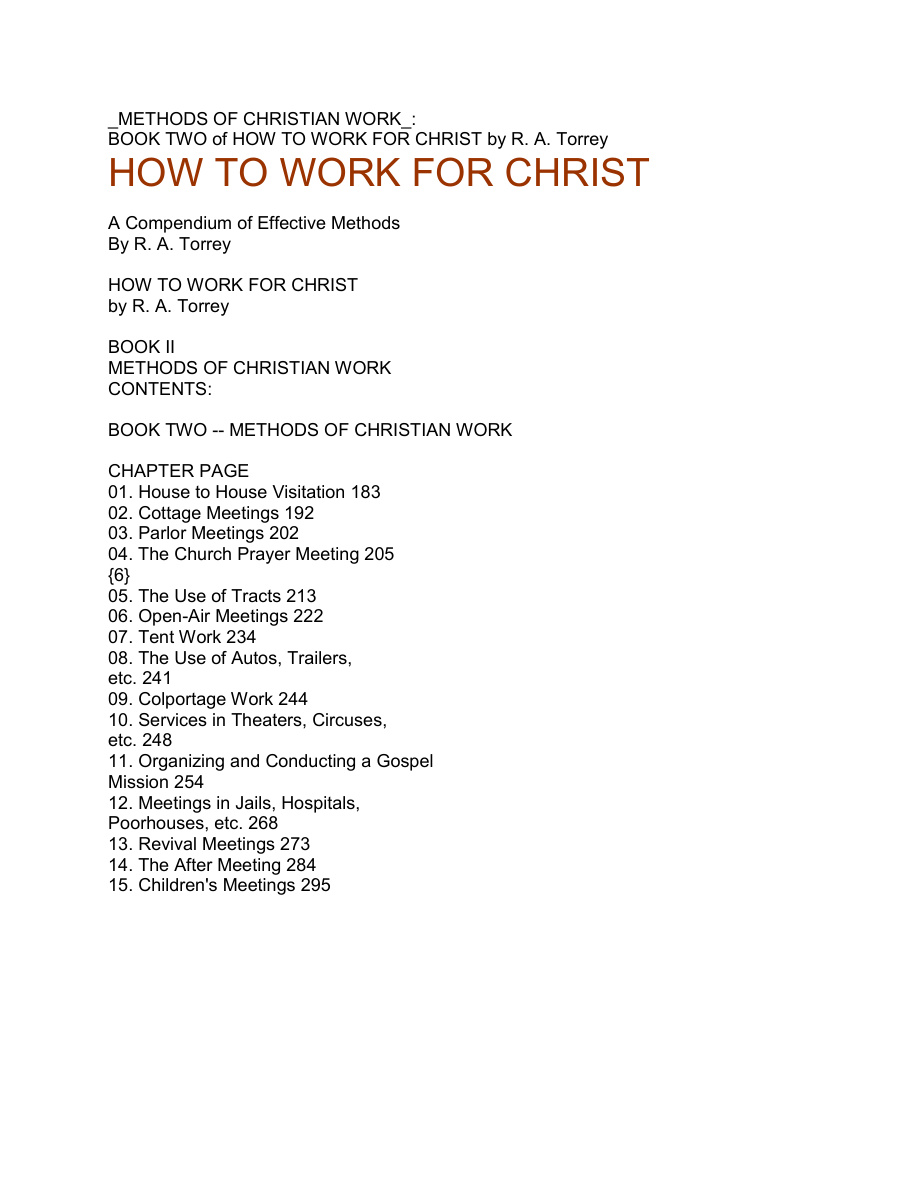 Cover of RA-Torrey-How-to-Work-for-Christ-Volume-2-Methods-of-Christian-Work