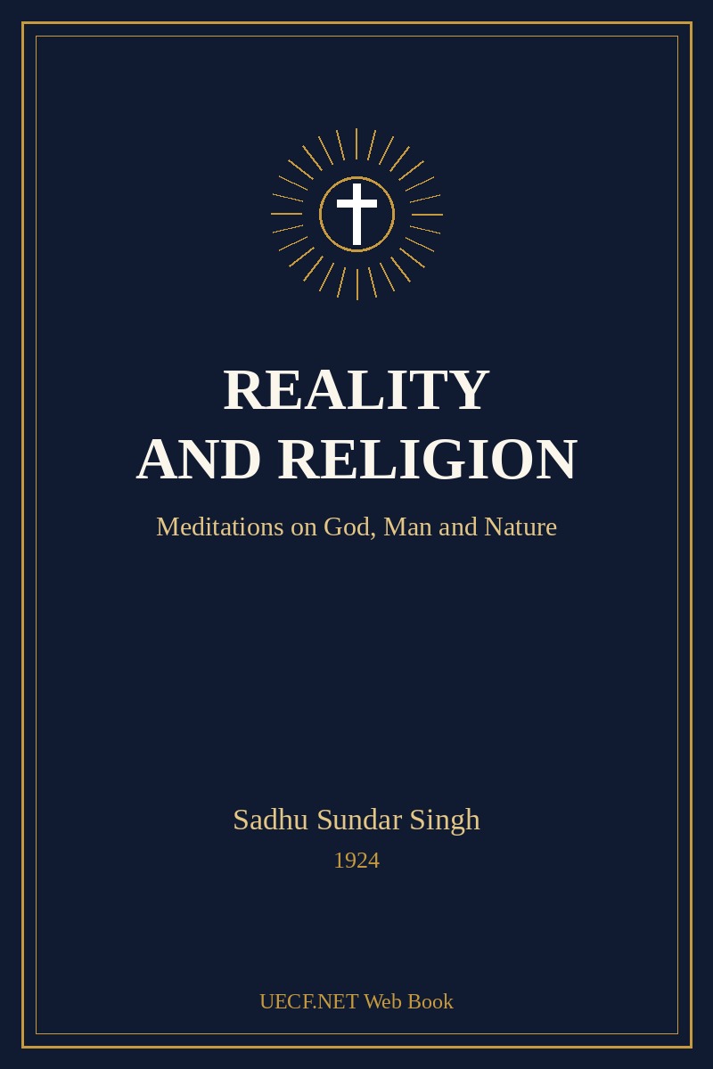 Cover of Reality and Religion by Sadhu Sundar Singh