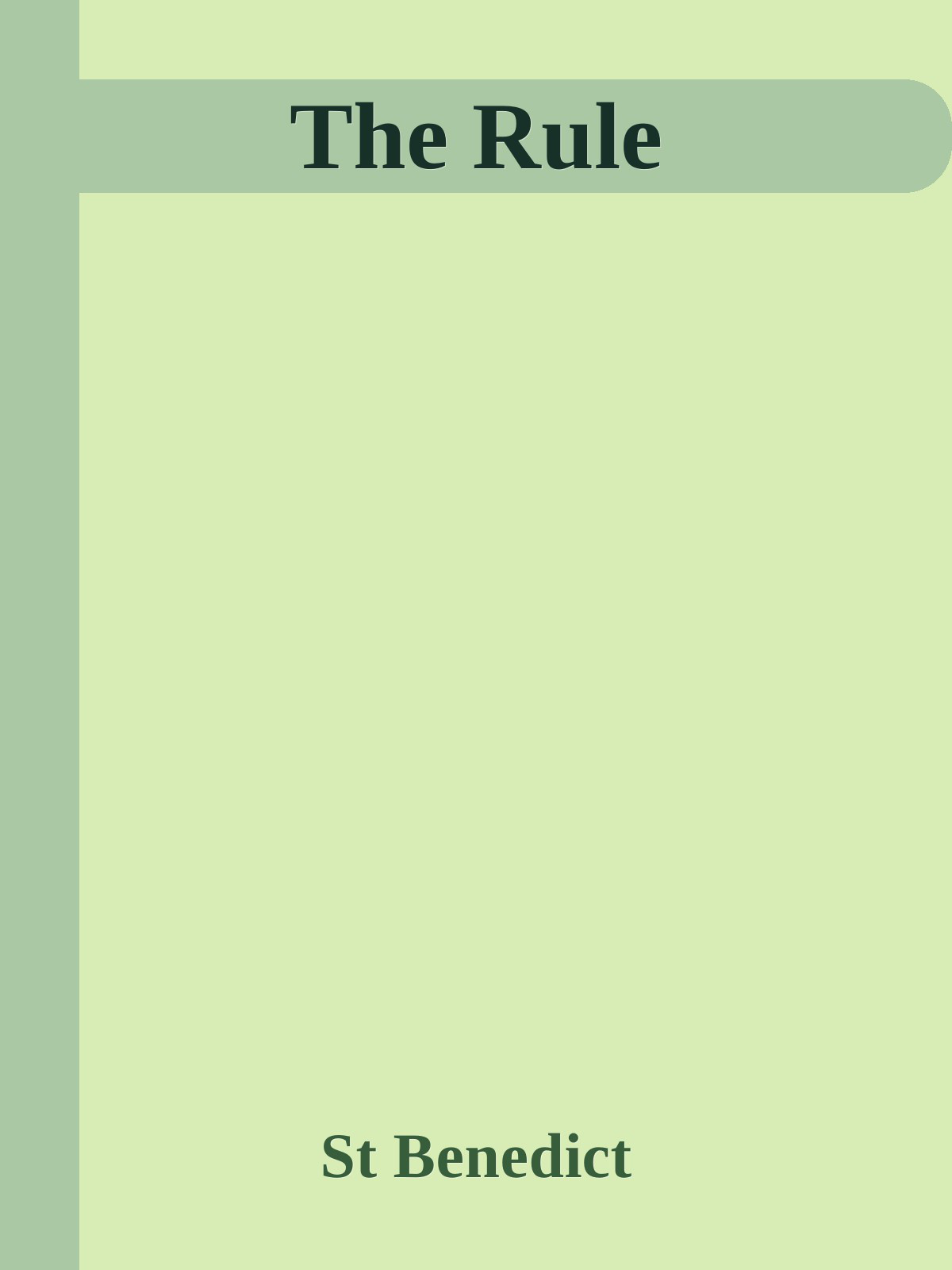 Cover of Rule-The-St-Benedict