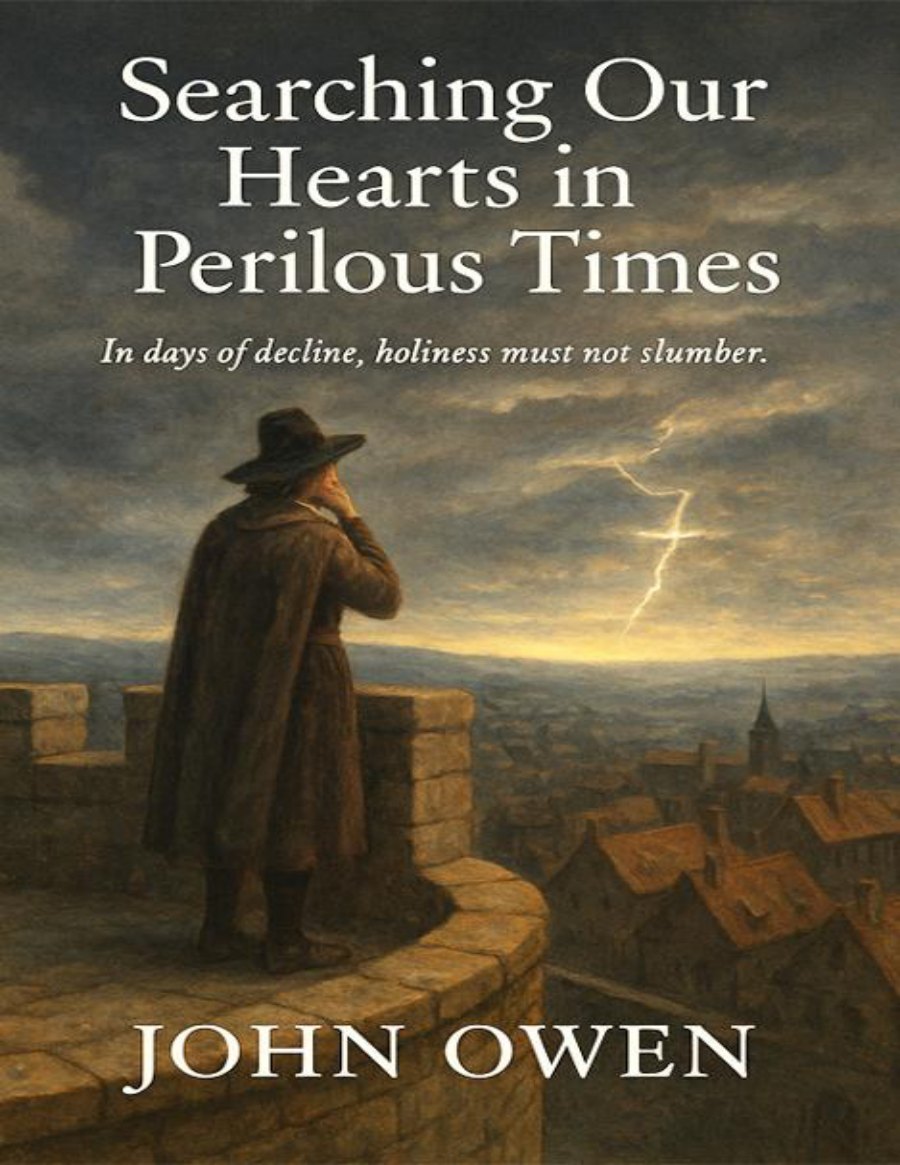 Searching Our Hearts in Perilous Times by John Owen book cover