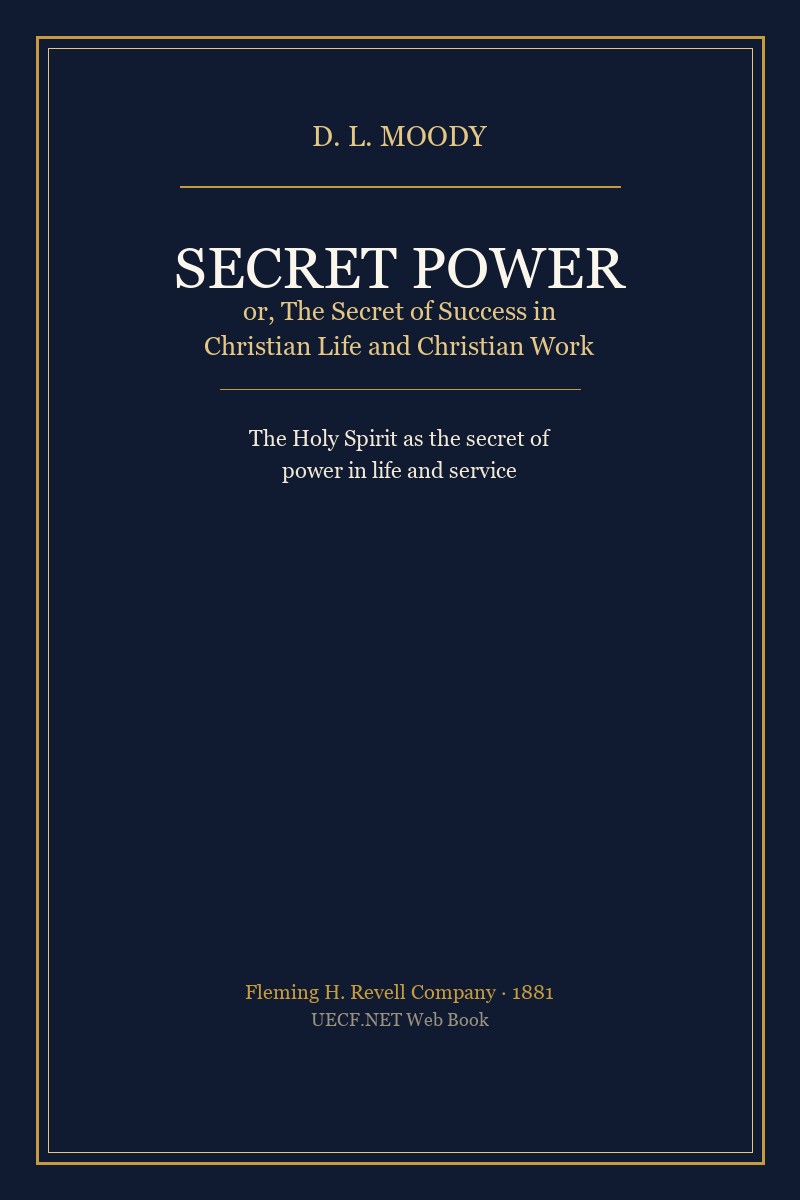 Book cover: Secret Power / రహస్య శక్తి — D. L. Moody