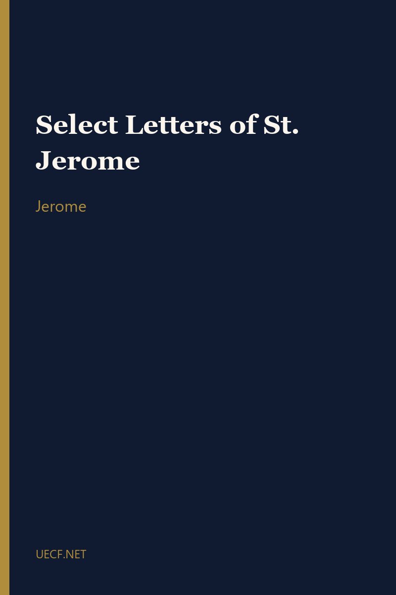 Select Letters of St. Jerome by Jerome book cover