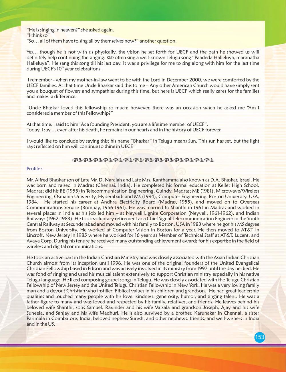 Original page 153 of the UECF 15th Anniversary Souvenir