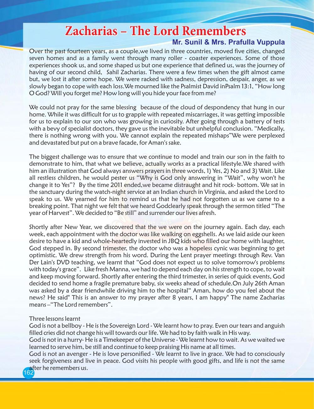 Original page 162 of the UECF 15th Anniversary Souvenir