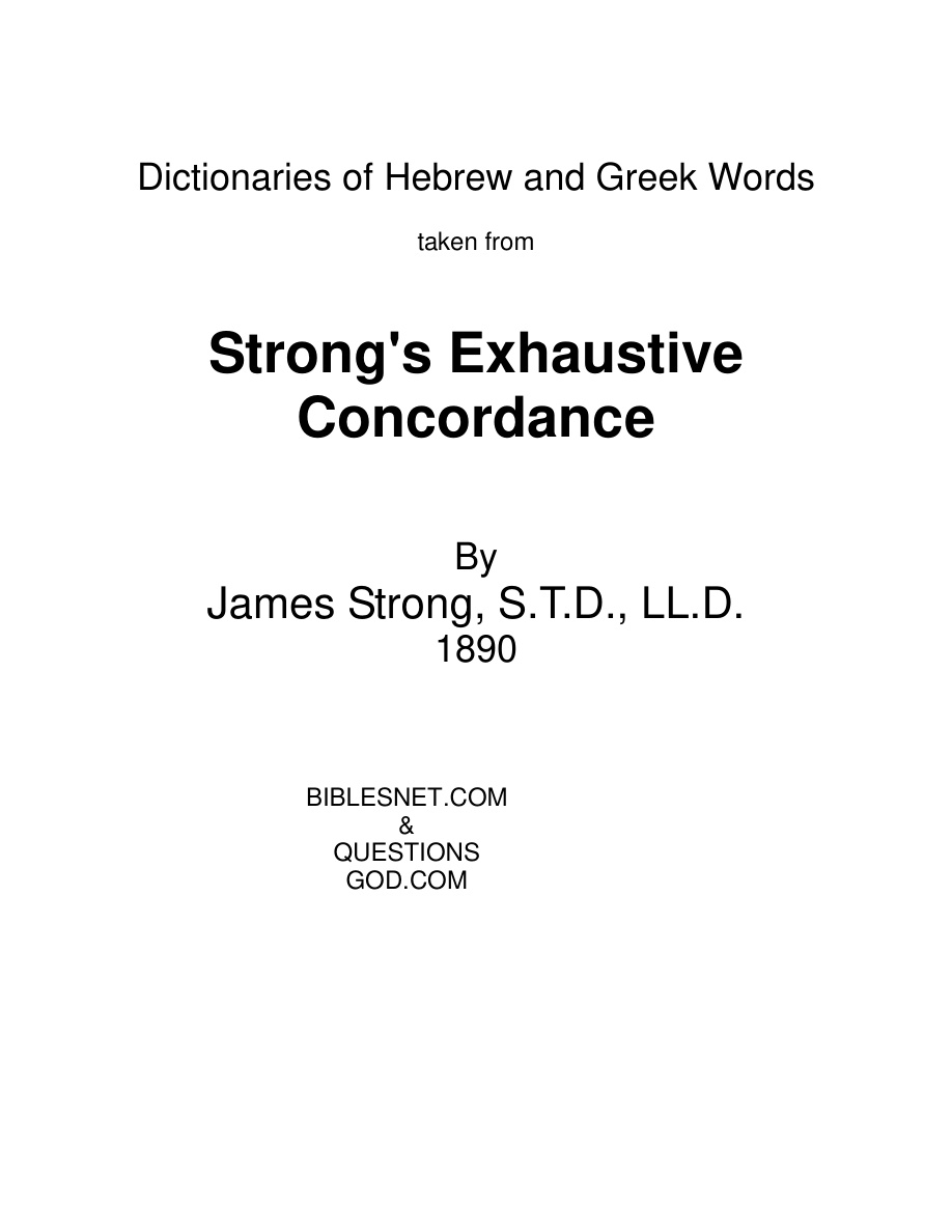 Cover of Strongs-Exhaustive-Concordance