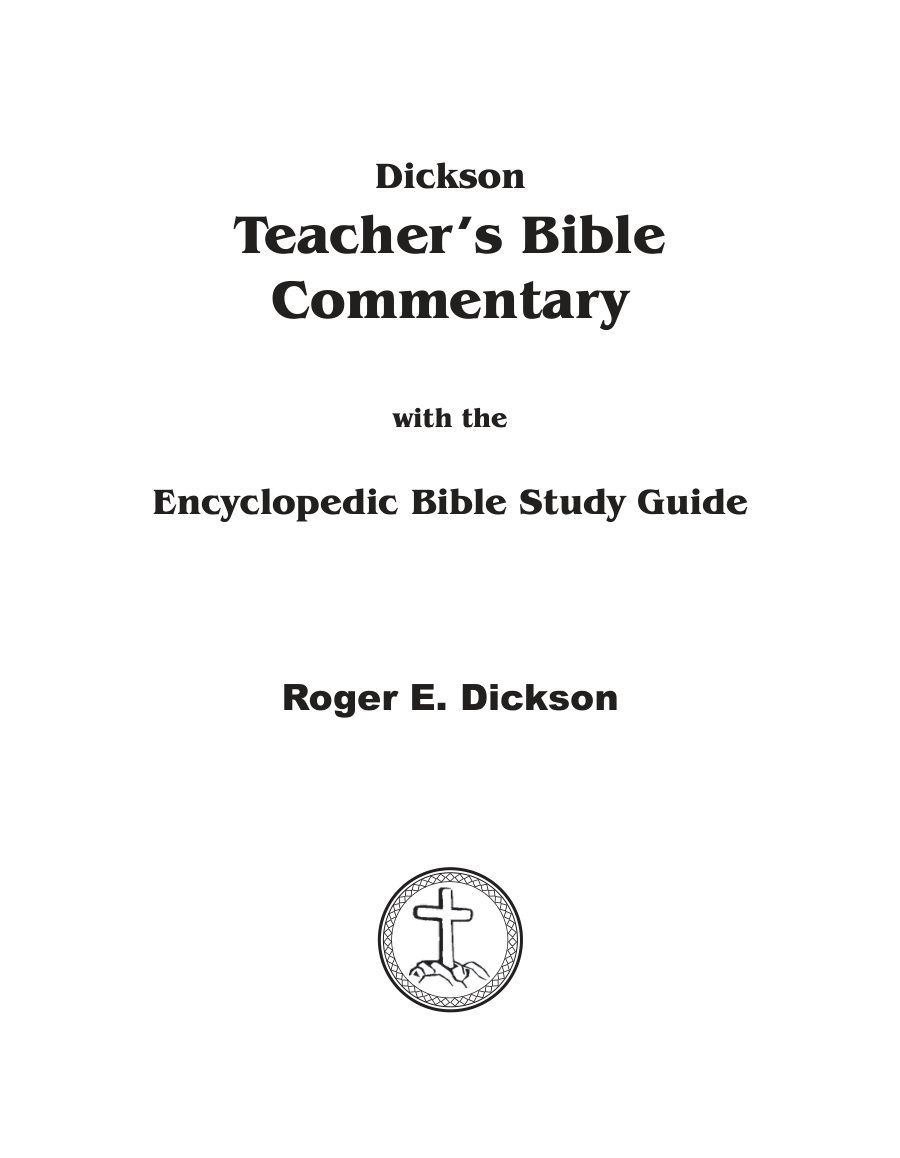 Cover of Teacher's Bible Commentary