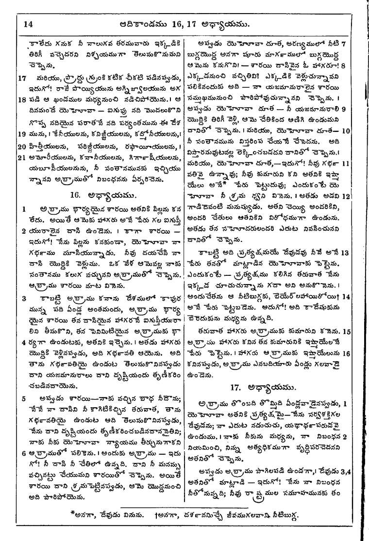 Page 30 of the 1881 Telugu Bible - Genesis