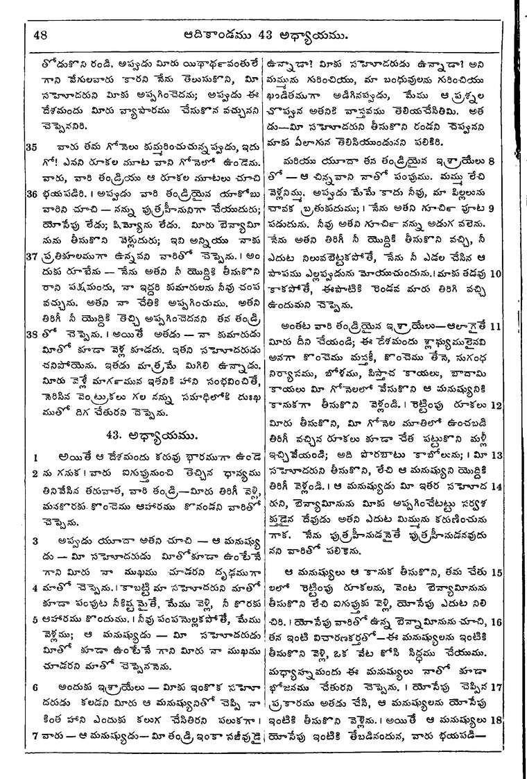Page 64 of the 1881 Telugu Bible - Genesis