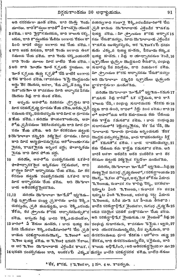 Page 107 of the 1881 Telugu Bible - Exodus