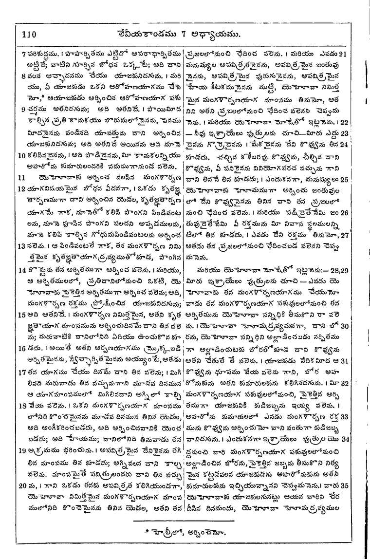 Page 126 of the 1881 Telugu Bible - Leviticus