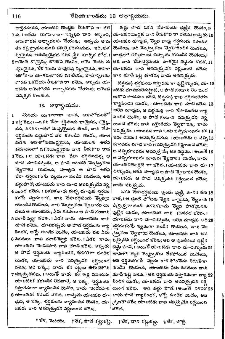 Page 132 of the 1881 Telugu Bible - Leviticus