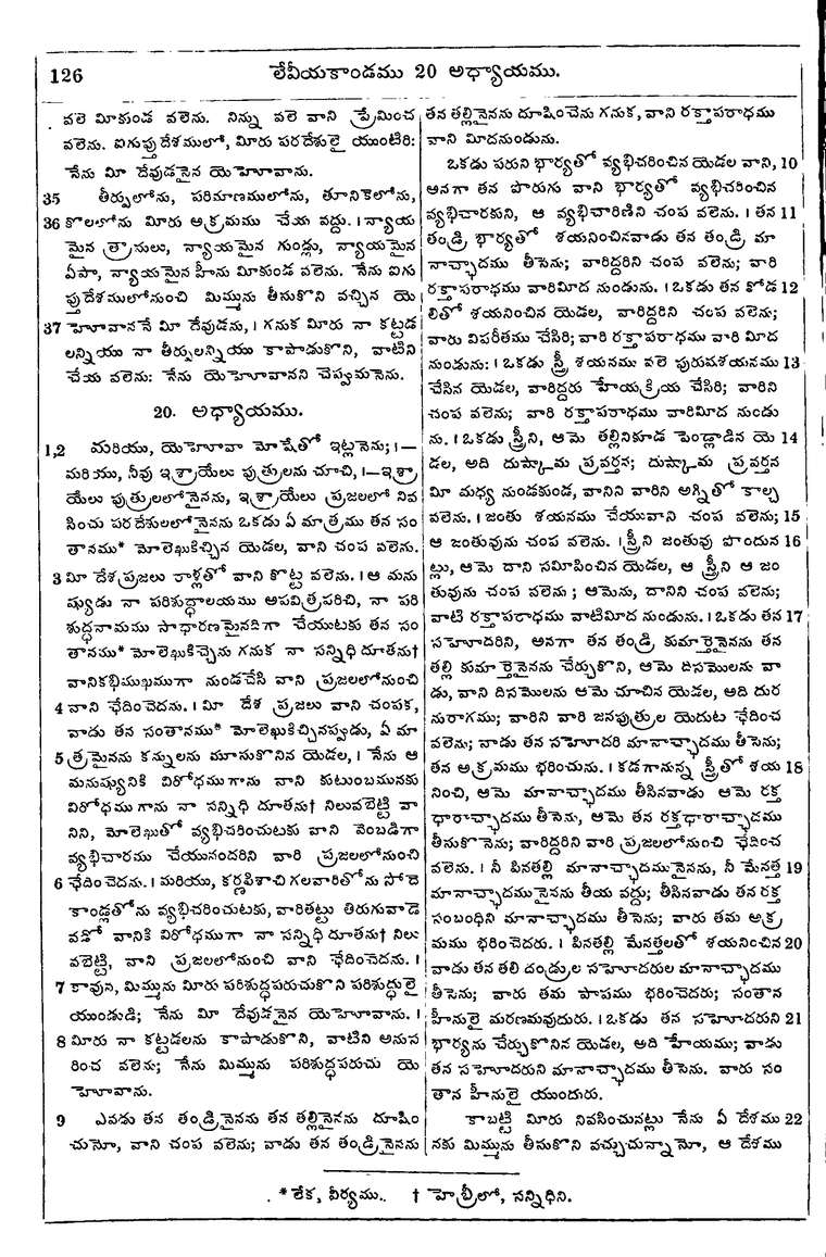 Page 142 of the 1881 Telugu Bible - Leviticus