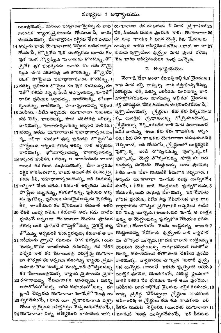 Page 162 of the 1881 Telugu Bible - Numbers