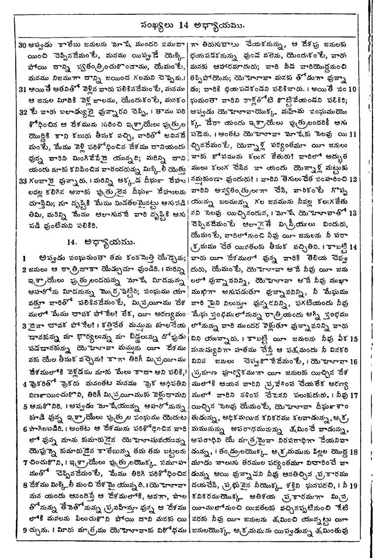 Page 172 of the 1881 Telugu Bible - Numbers