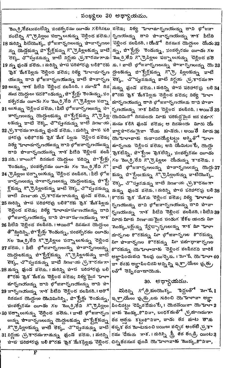 Page 193 of the 1881 Telugu Bible - Numbers