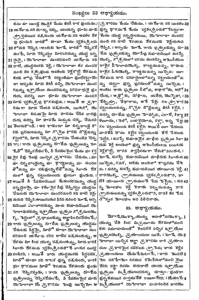 Page 197 of the 1881 Telugu Bible - Numbers