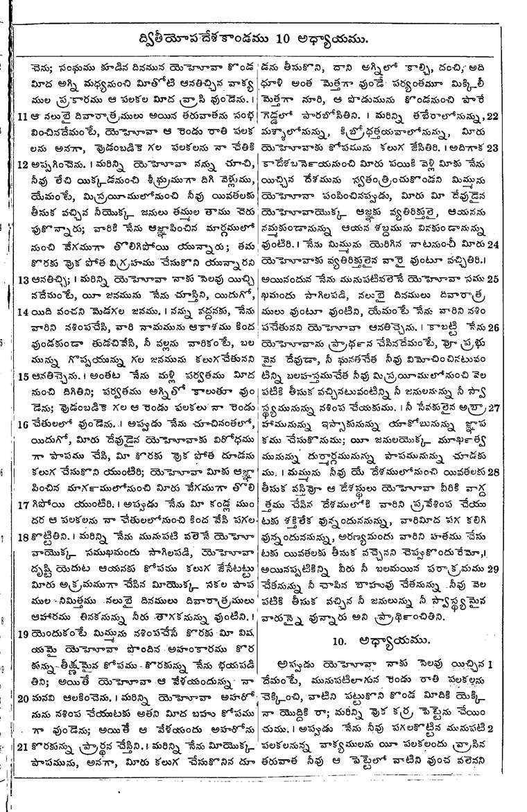 Page 215 of the 1881 Telugu Bible - Deuteronomy