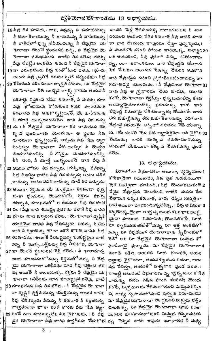 Page 219 of the 1881 Telugu Bible - Deuteronomy