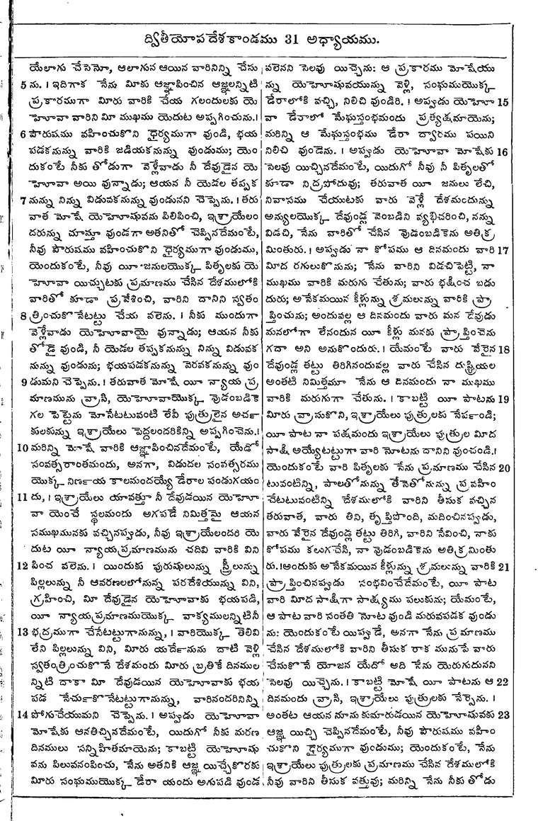 Page 239 of the 1881 Telugu Bible - Deuteronomy